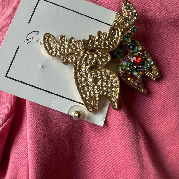 Colorful Rhinestone Earrings - Picture 3 of 3